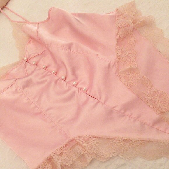 Vintage Dominique Satin Teddy Romper Panties M - Picture 7 of 10